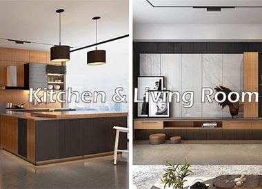 ایک لونگ روم اور باورچی خانے کا میچ ہونا چاہئے