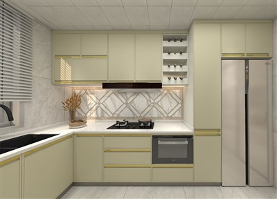 ایل سائز کی ماڈیولر کچن کیبنٹ