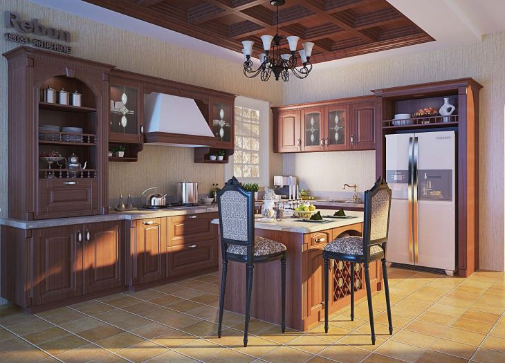 امریکن اسٹائل پیویسی کچن کیبنٹ