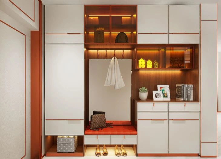 Modern Shoe Storage Hallway